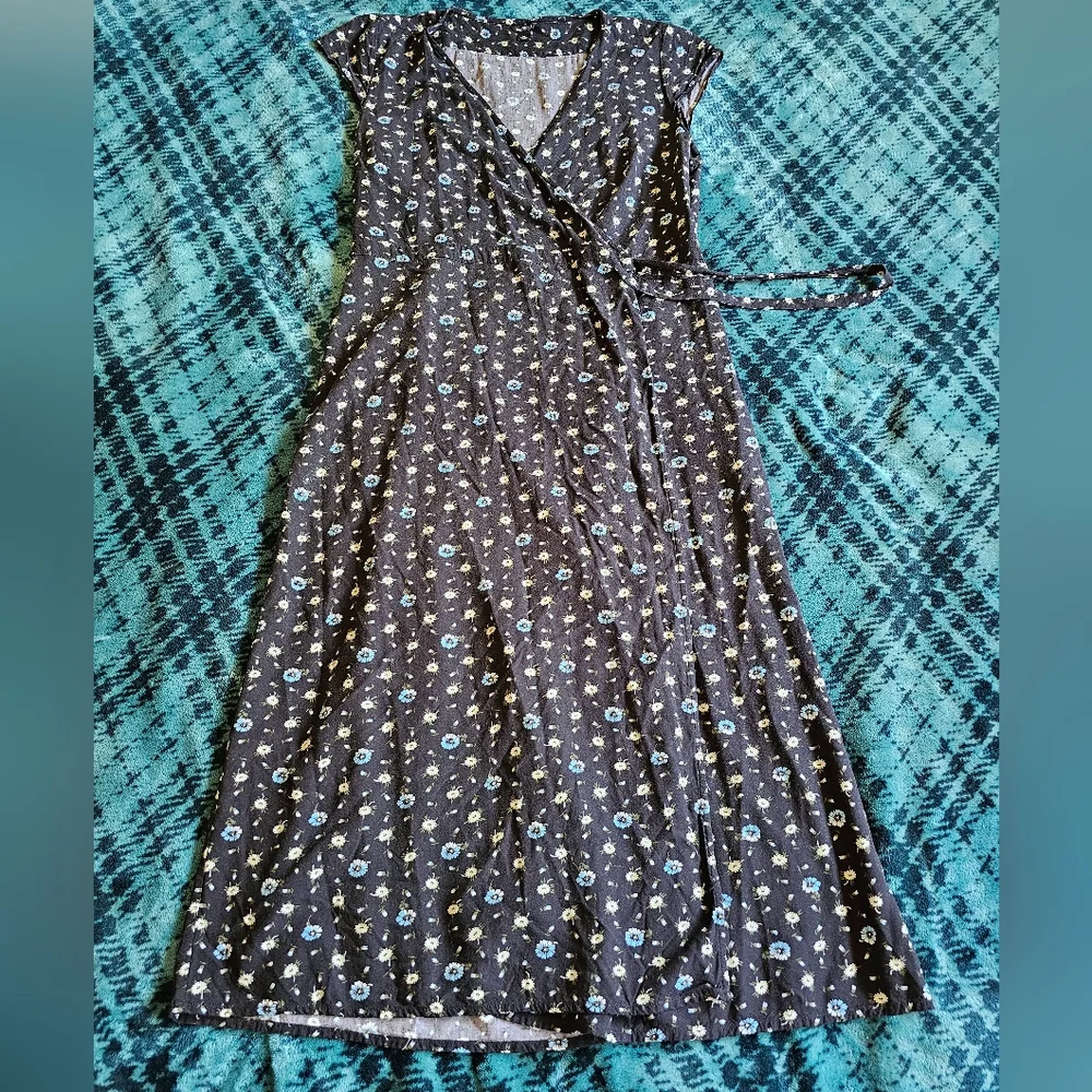 Mercantile by J.Crew floral‎ viscose midi dress size M